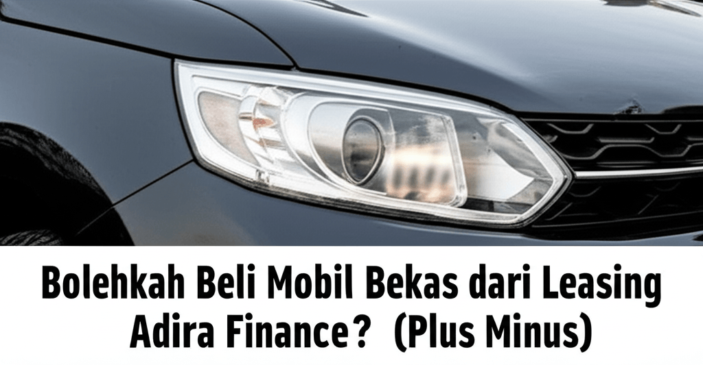 Bolehkah Beli Mobil Bekas dari Leasing Adira Finance? (Plus Minus) Bolehkah Beli Mobil Bekas dari Leasing Adira Finance?